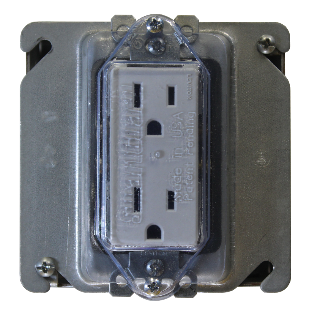 1 Gang GFCI Decora Receptacle Cover with Screws SmartGuard