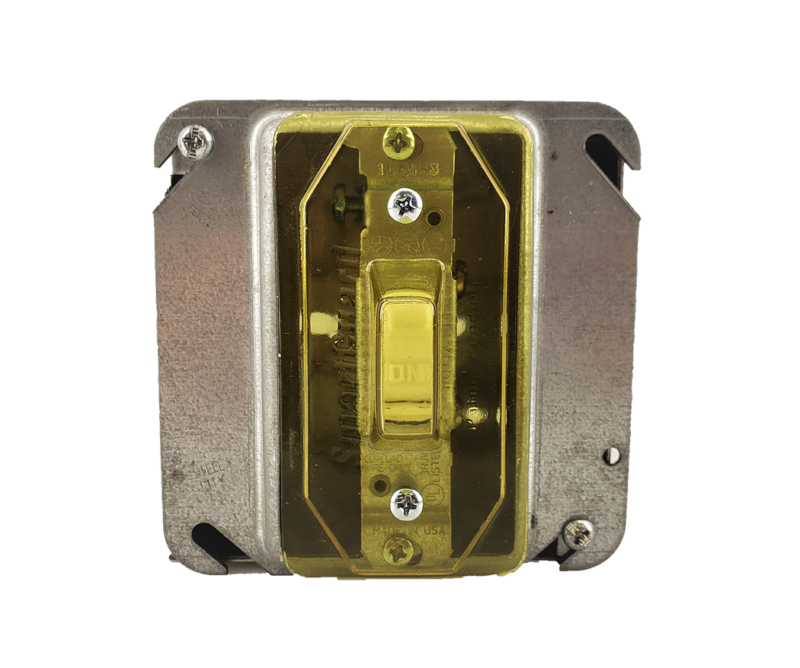 1 Gang Toggle Switch Cover With Screws PreInstalled Plastic Covers