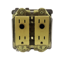 2 Gang GFCI/Decora Receptacle Cover with Pins 2 Gang GFCI/Decora Receptacle Cover with Pins