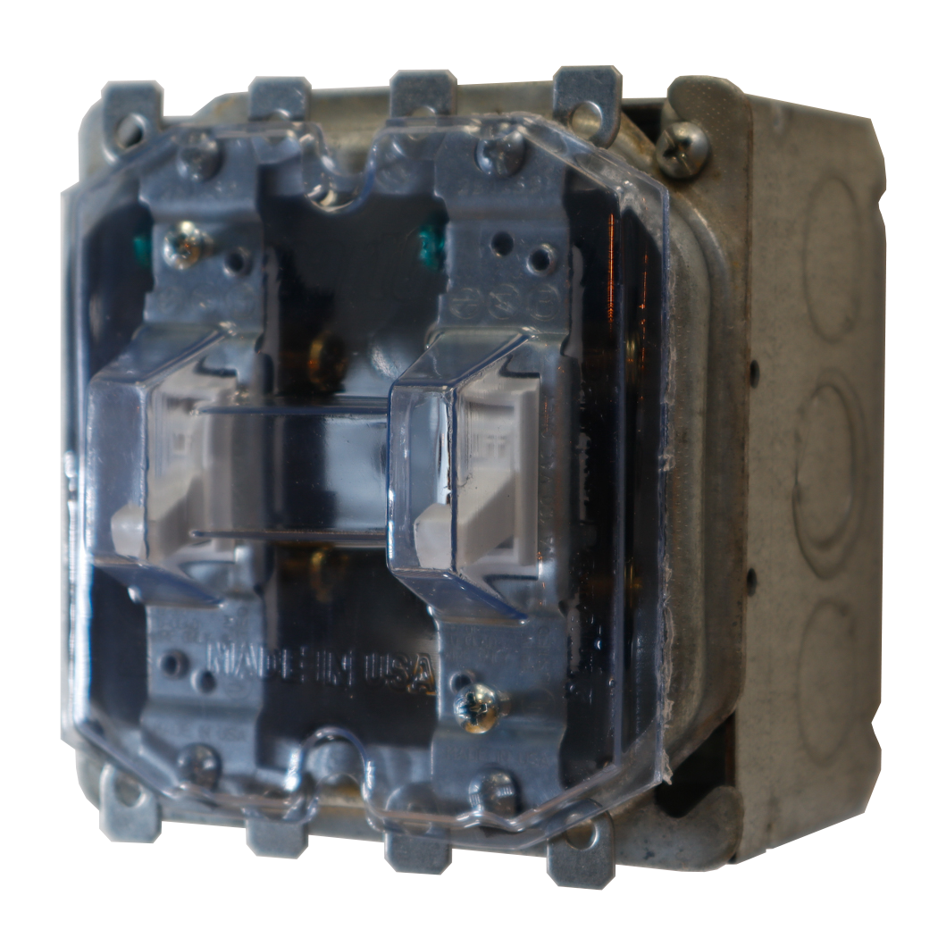 2 Gang Toggle Switch Cover SmartGuard