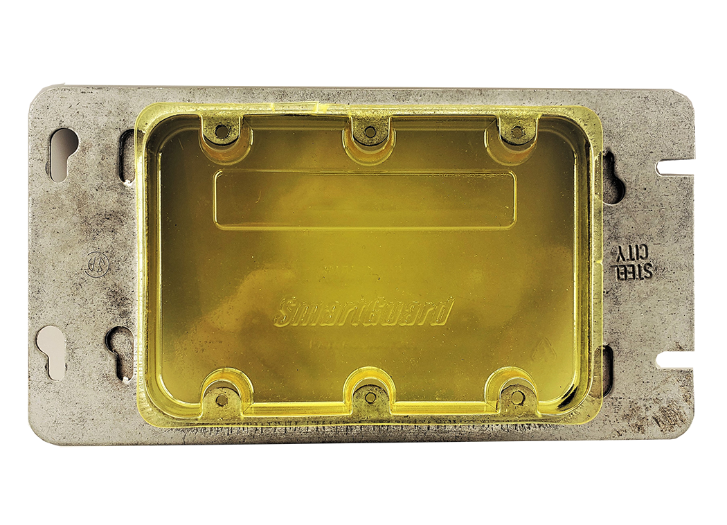 3 Gang Mud Ring Cover Plastic Covers & Guards SmartGuard