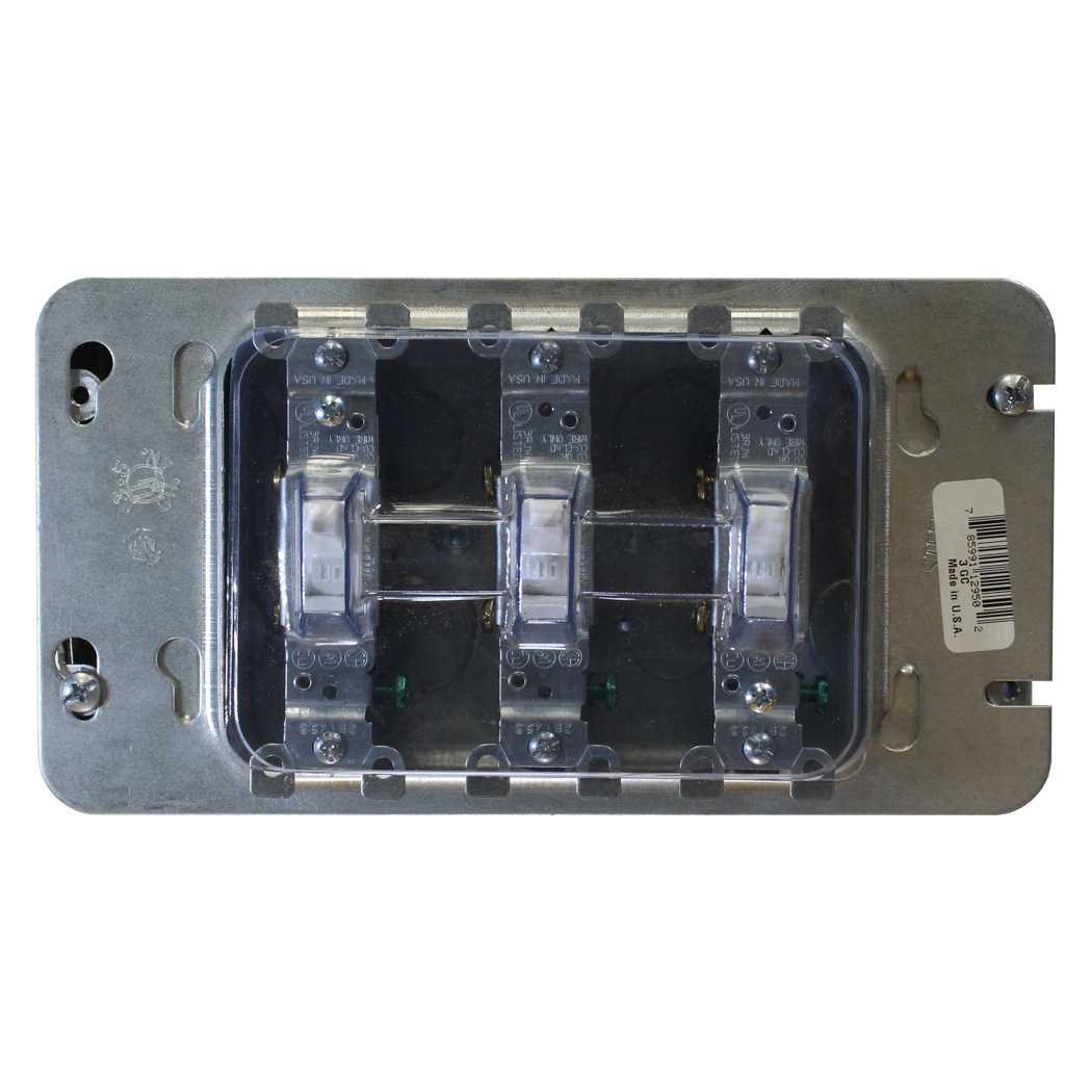 3 Gang Toggle Switch Cover SmartGuard