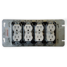 4 Gang Recptacle Cover with Screws Installed 4 Gang Recptacle Cover with Screws Installed