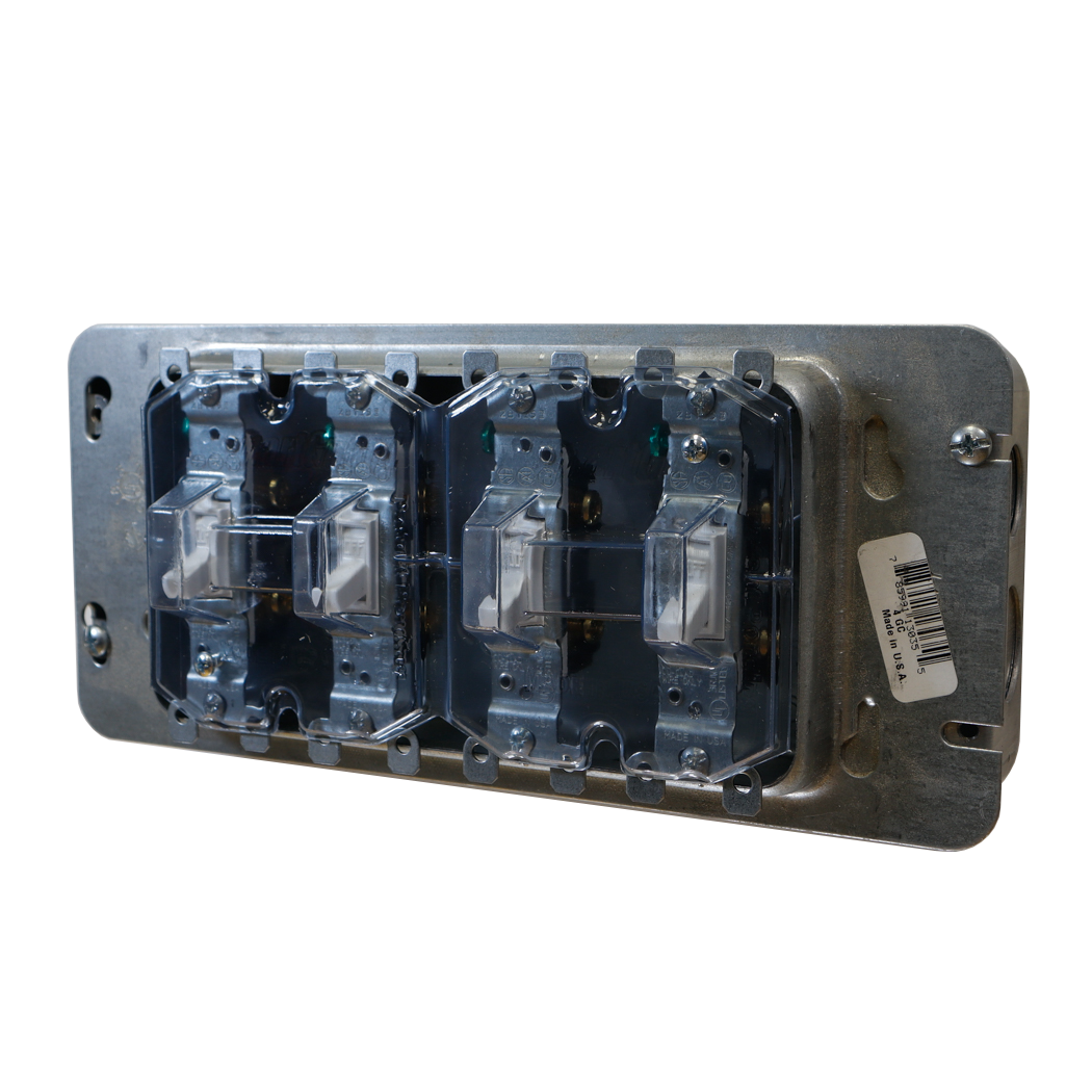 4 Gang Toggle Switch Cover SmartGuard