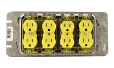 4 Gang Recptacle Cover with Screws Installed 4 Gang Recptacle Cover with Screws Installed