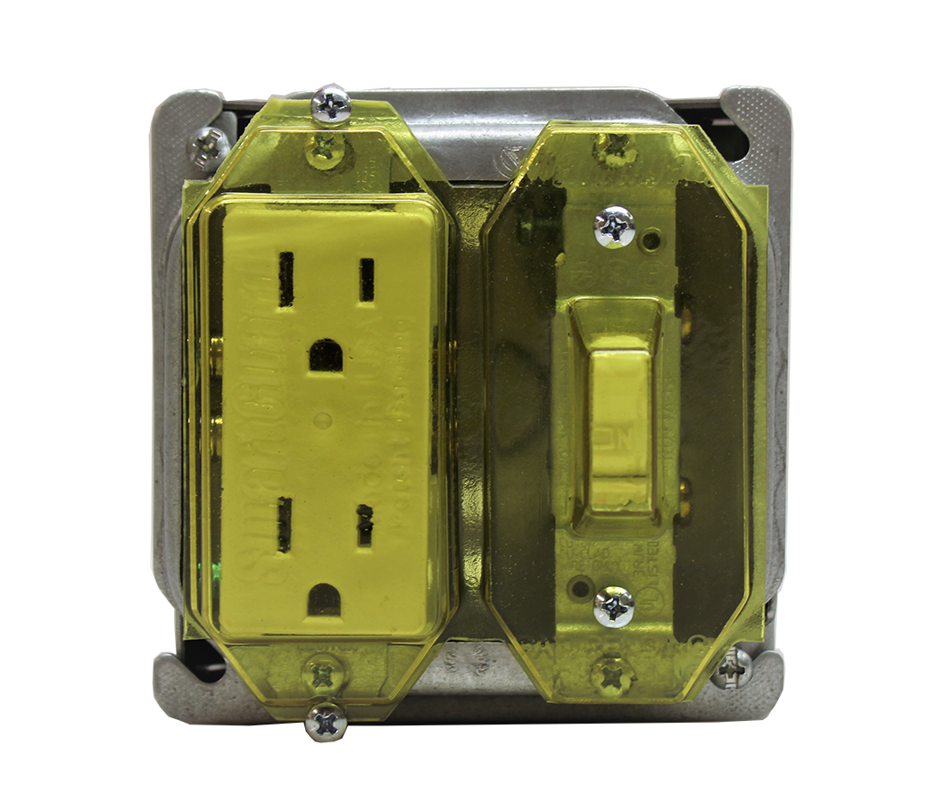 2 Gang Combo Gfci Outlet Switch Cover