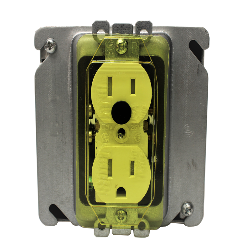 Single Receptacle Paint Shield Cover Plastic Covers & Guards SmartGuard