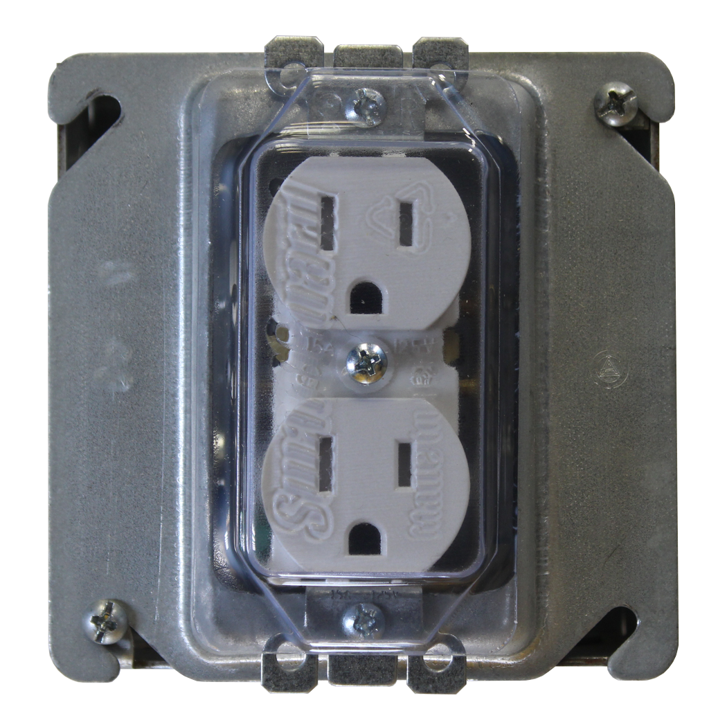 1 Gang Duplex Receptacle Cover with Screws