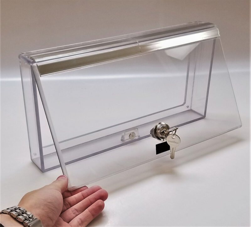 Custom Acrylic Mail Slot Lock Box Plastic Covers & Guards SmartGuard